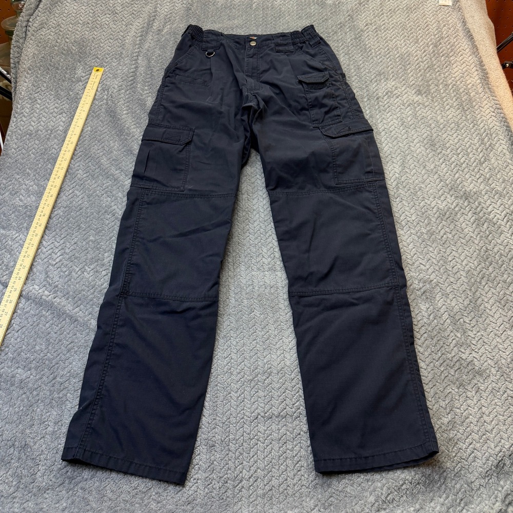 5.11 Tactical Cargo Pants Mens 30x33 Navy Blue Ripstop Utility Security Trousers